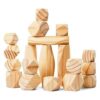 Panda Brothers Montessori Juego de piedras de madera de_1