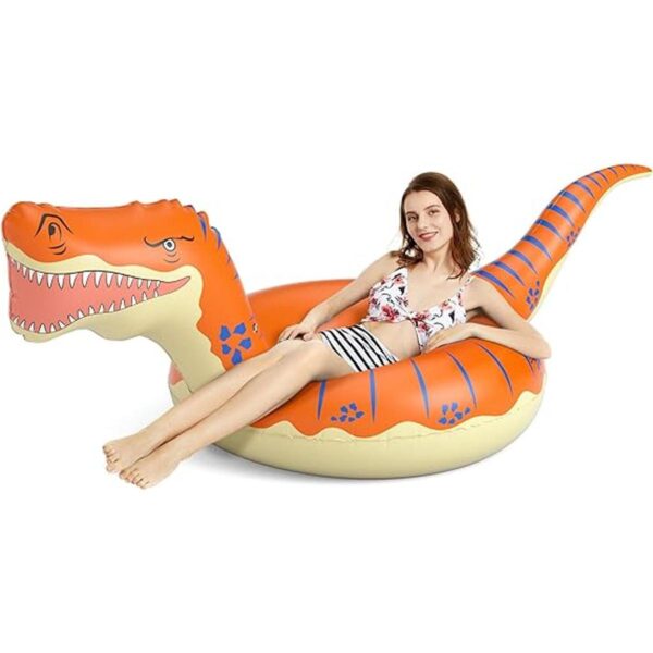 Jasonwell Salvavidas inflable con forma de dinosaurio
