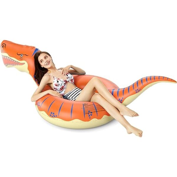 Jasonwell Salvavidas inflable con forma de dinosaurio