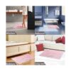 HomDSim Alfombra de baño lanuda de 20 x 32 pulgadas