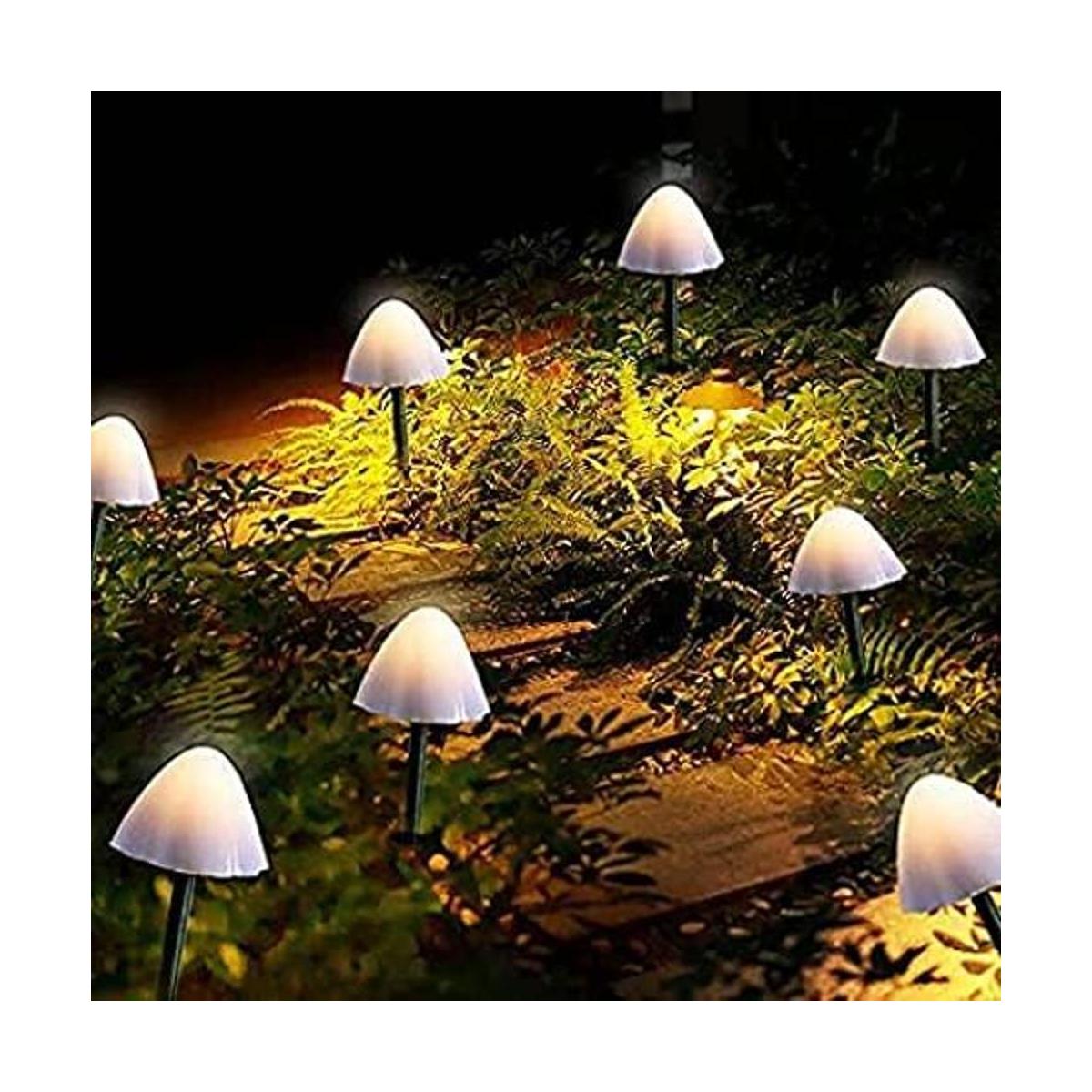 Juego de 12 mini luces solares de jardín para exteriores