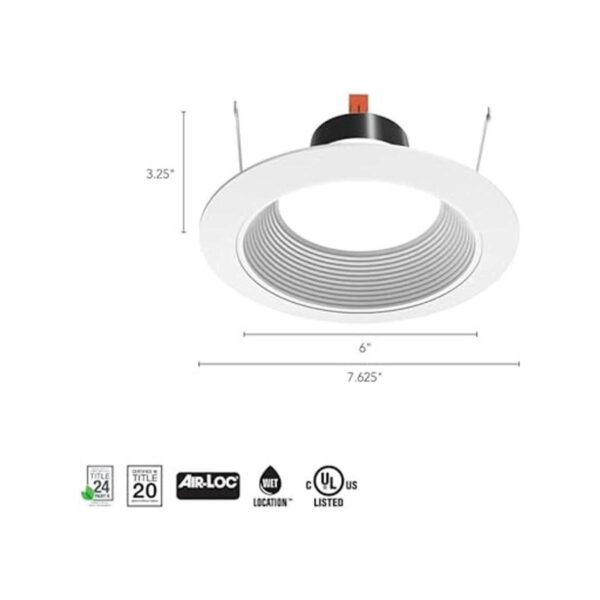 Juno 6RLD G4 07LM 27K 90CRI 120 FRPC WWH M6 White Basics 6