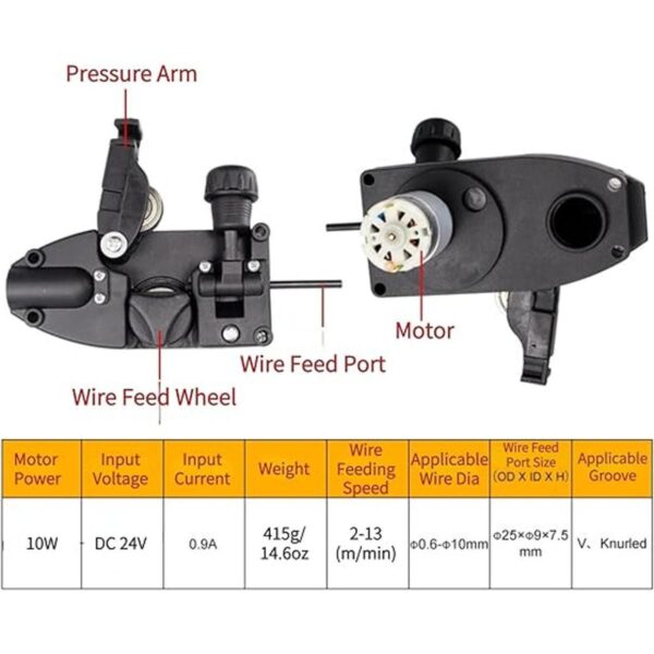 Mig Motor de alimentación de alambre de soldador DC 24 V