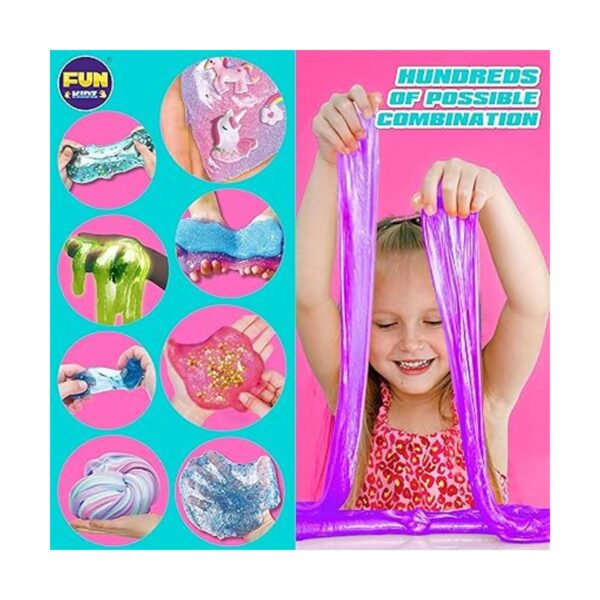 FunKidz Juego de masa viscosa de unicornio para niñas_5
