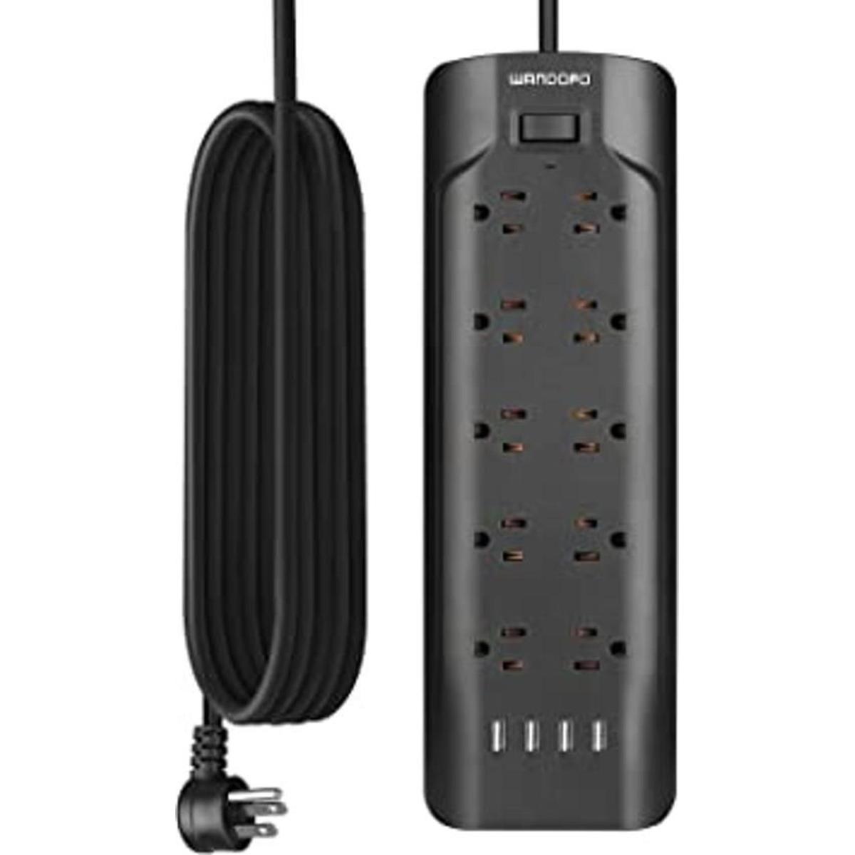 WANDOFO Protector de sobretensiones de cable extra largo
