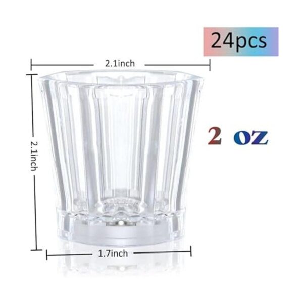 Juego de 24 vasos de chupito iluminados para adultos para