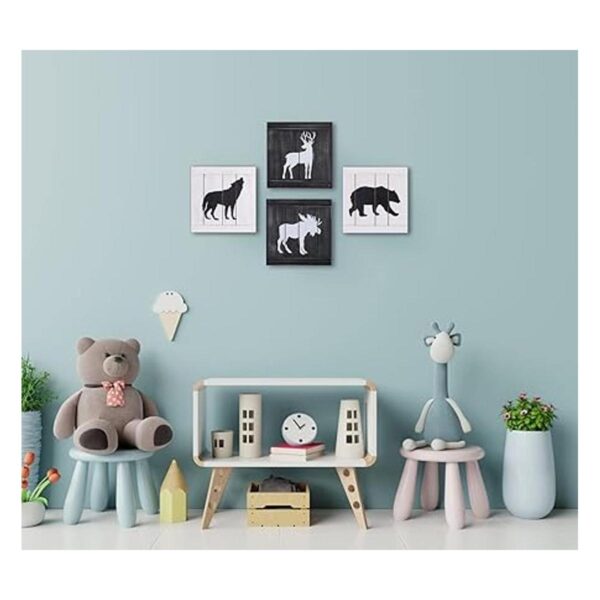 Decoración rústica de cabaña decoración de oso de ciervo_2
