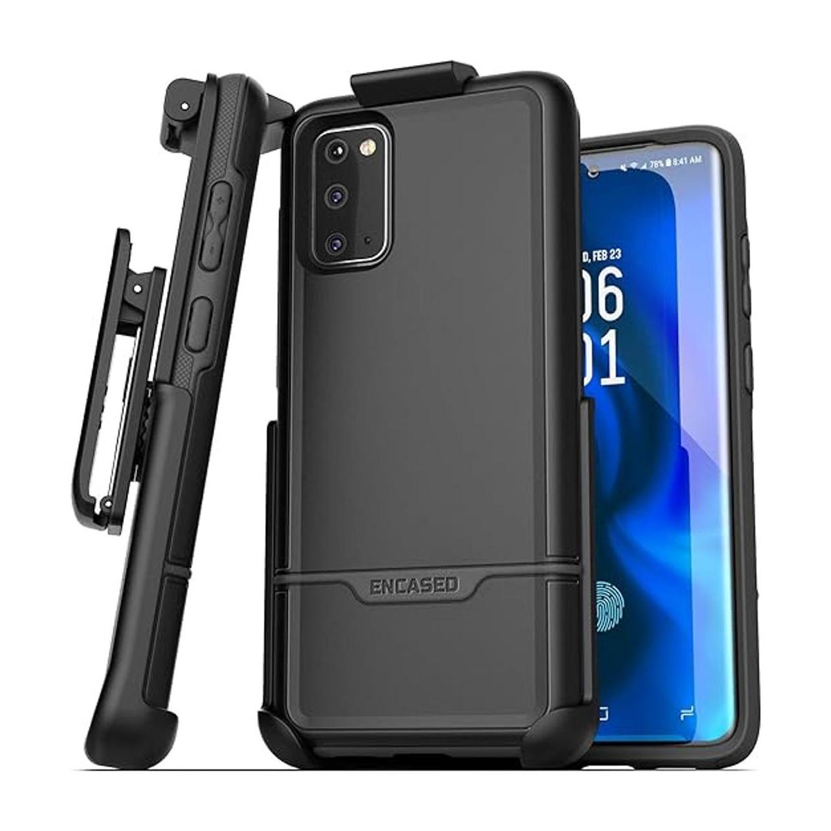 Encased Funda protectora para Galaxy S20 con clip para
