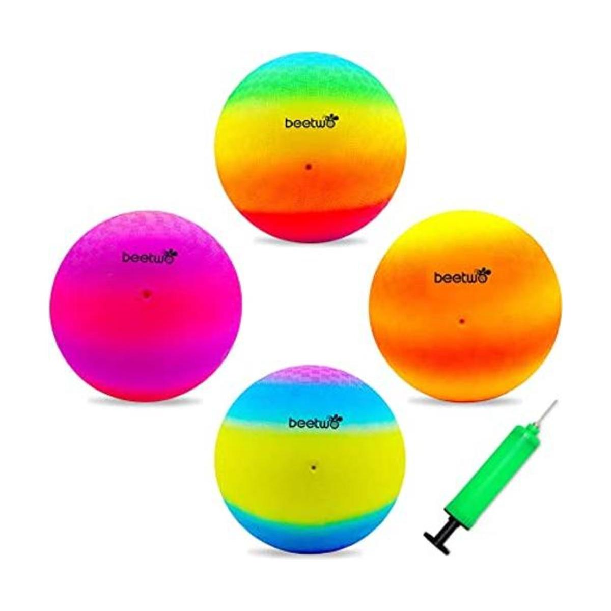 Cuatro bolas cuadradas pelota de patio de juegos de 8.5