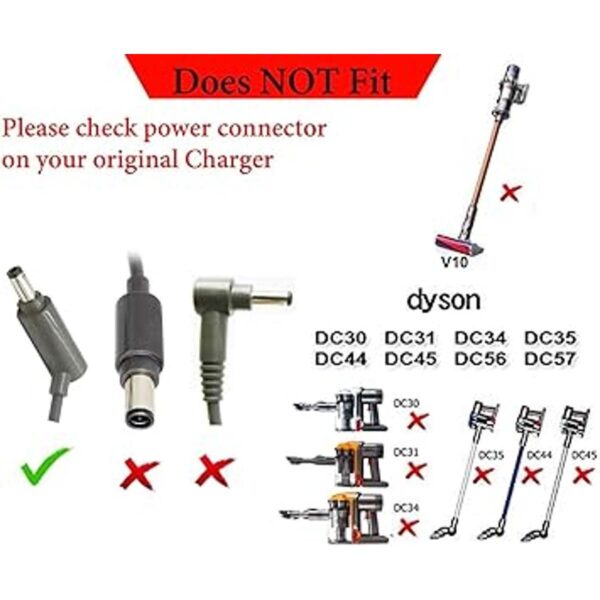 Cargador para Dyson V6 V7 V8 DC58 DC59 DC61 DC62 SV04 SV05_6