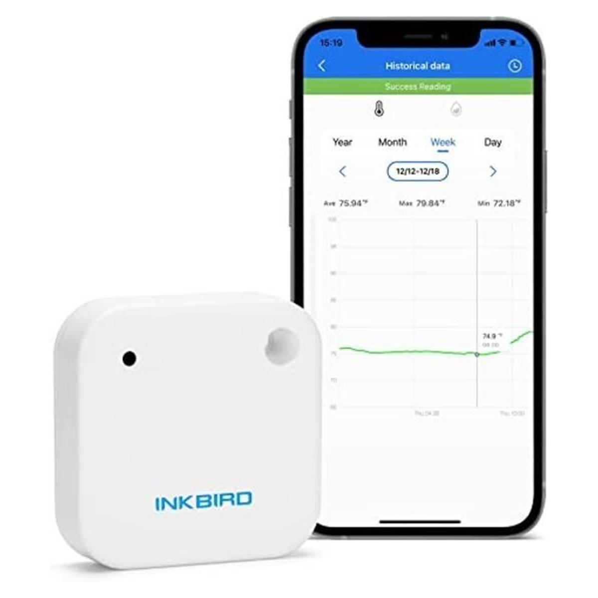 Inkbird Termómetro inalámbrico monitor de humedad y