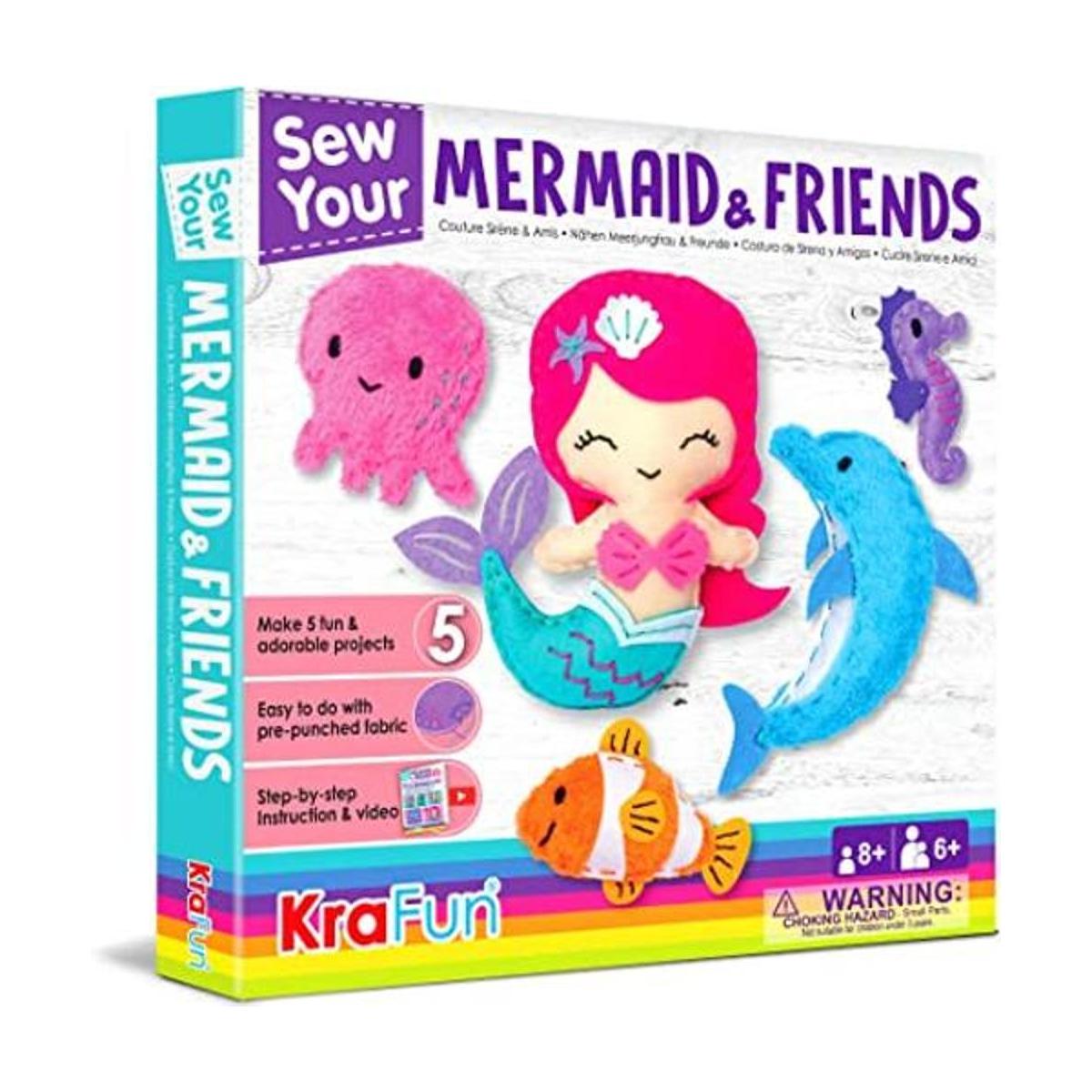 KRAFUN Kit de costura de animales marinos de sirena para