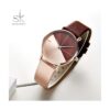 SHENGKE Simplicity Reloj creativo para mujer de cuero_2