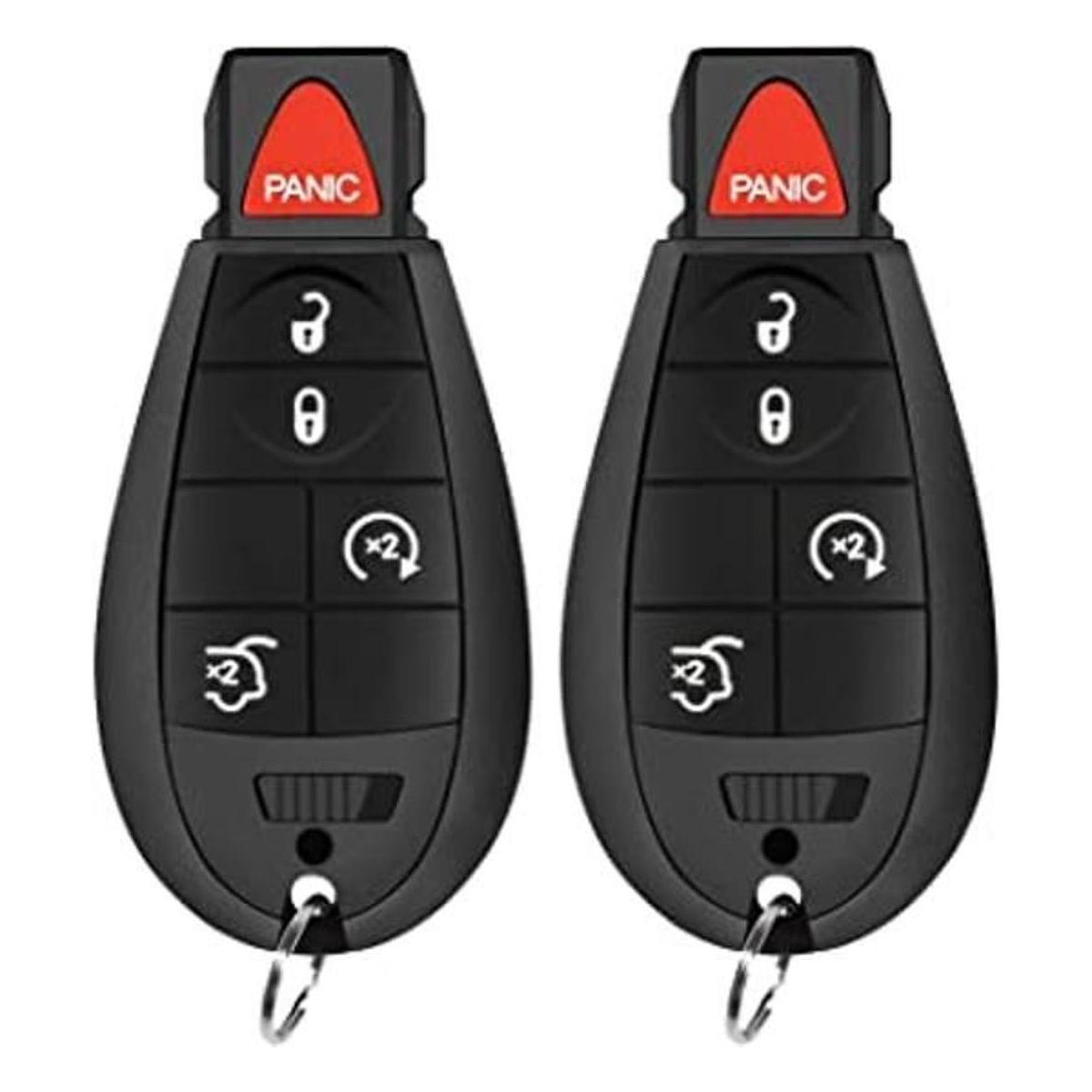 SaverRemotes Llavero de 5 botones compatible con Jeep