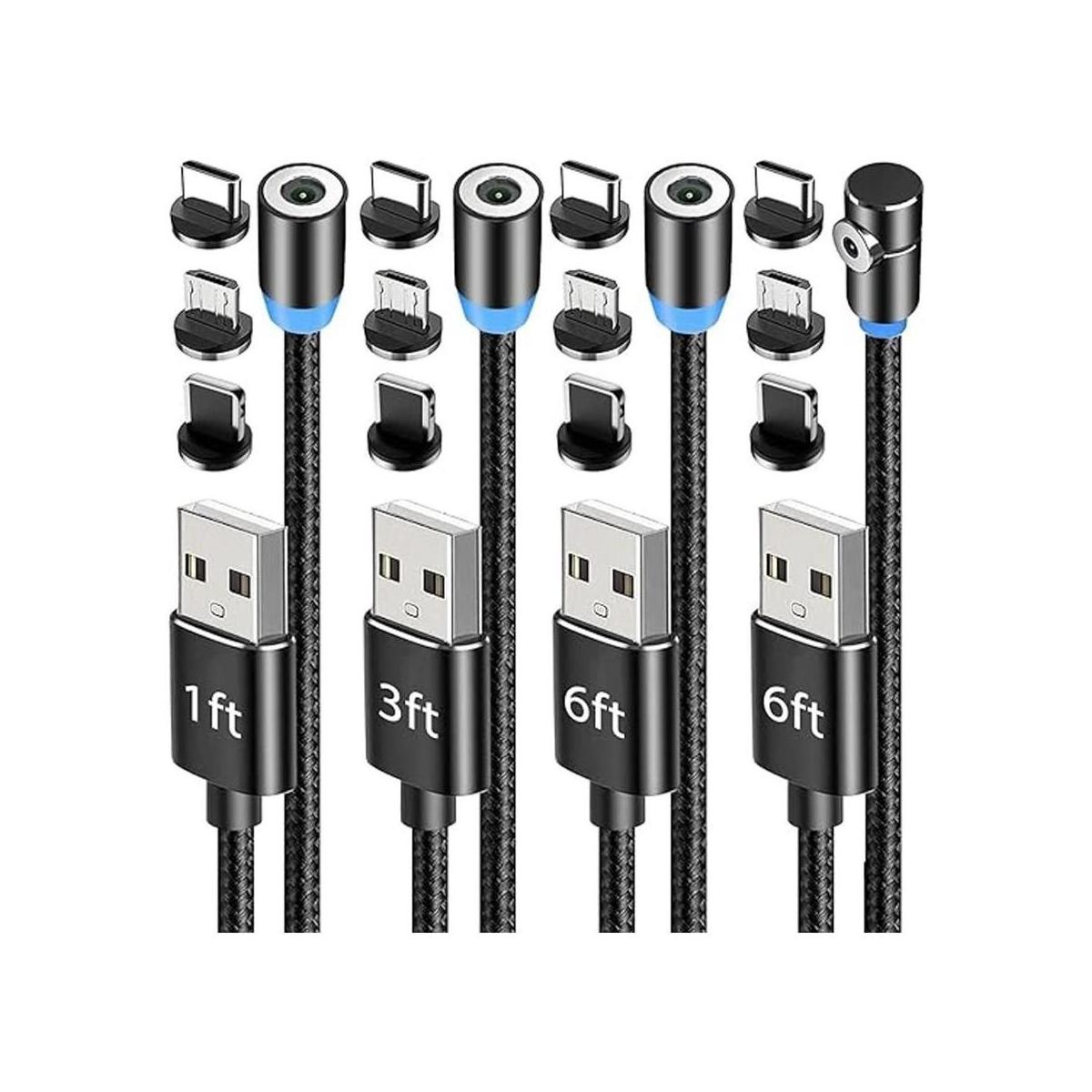 Terasako Paquete de 4 cables de carga magnéticos
