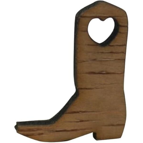 SUPVOX 100 piezas de recortes de madera sin terminar botas