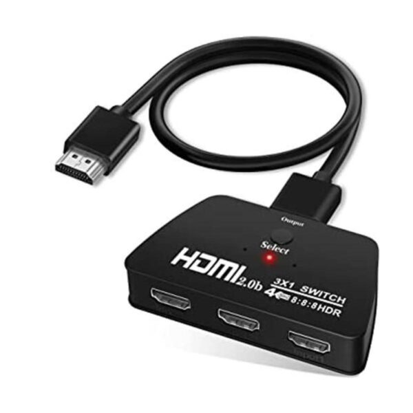 Interruptor HDMI de 4K a 60 Hz con cable HDMI de 3.9 pies_1
