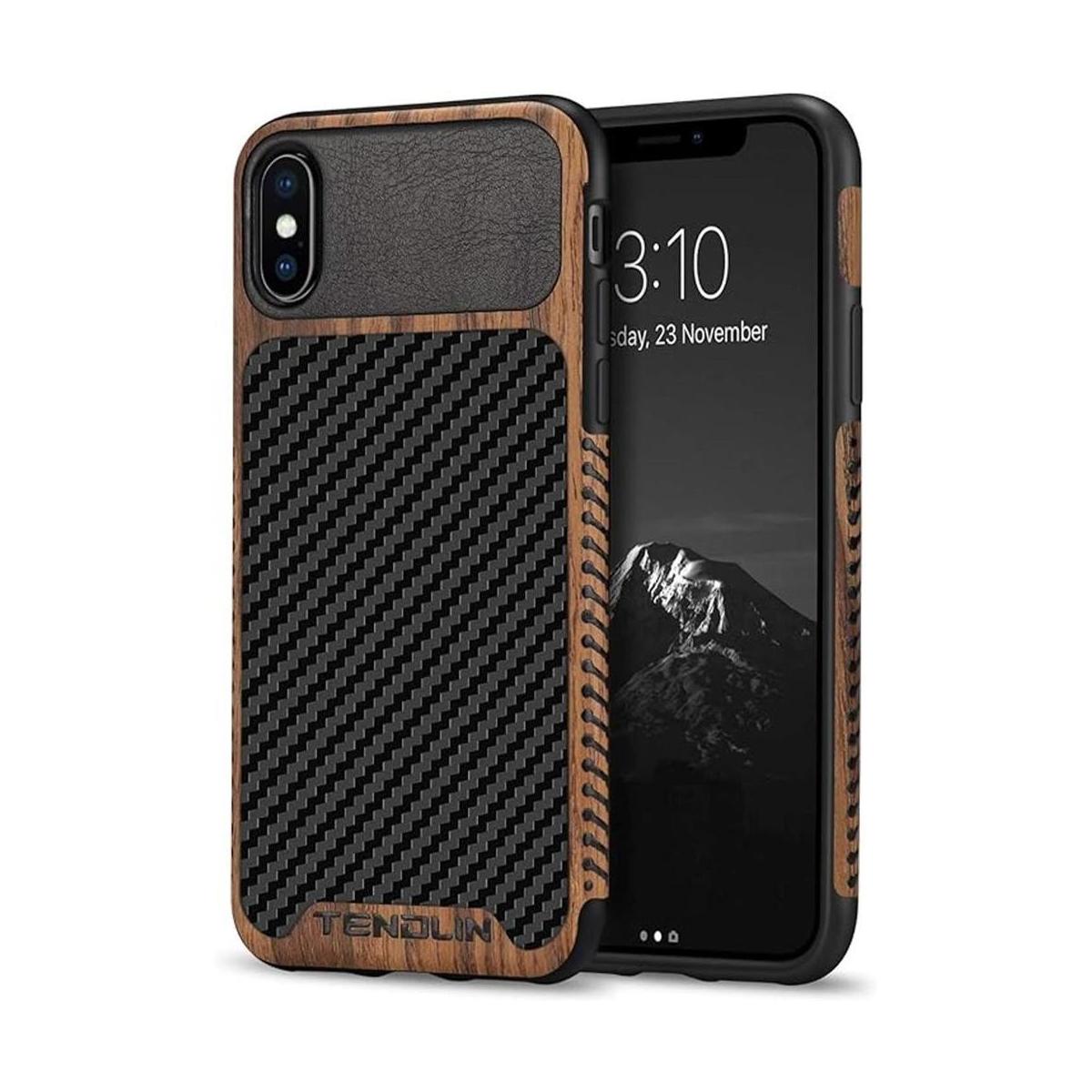 TENDLIN Funda compatible con iPhone Xs iPhone X de grano
