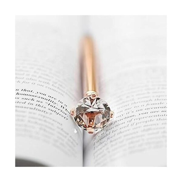 LONGKEY Bolígrafos de diamante de cristal grande para_6