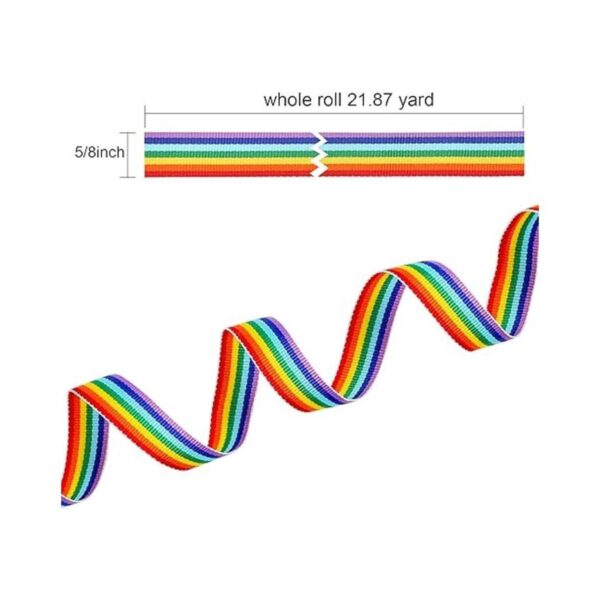 Konsait Cinta arco iris de 0.591 in con rayas de grogrén_2