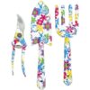 Herramientas de jardinería de diseño floral juego de 3