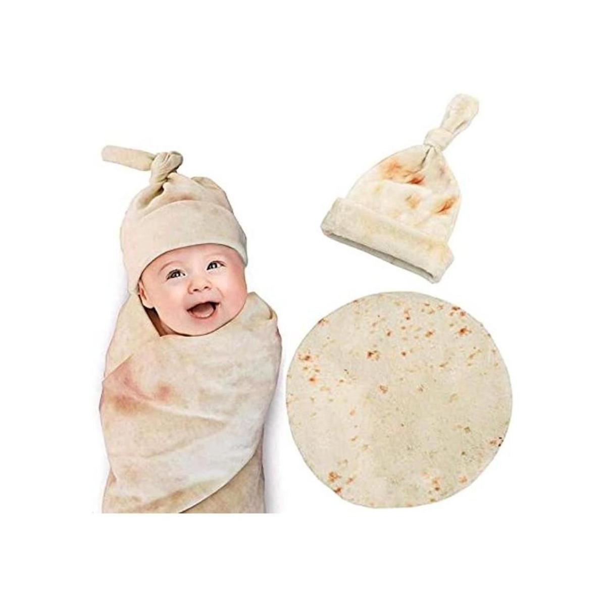 Burrito Manta para bebé divertida manta de tortilla