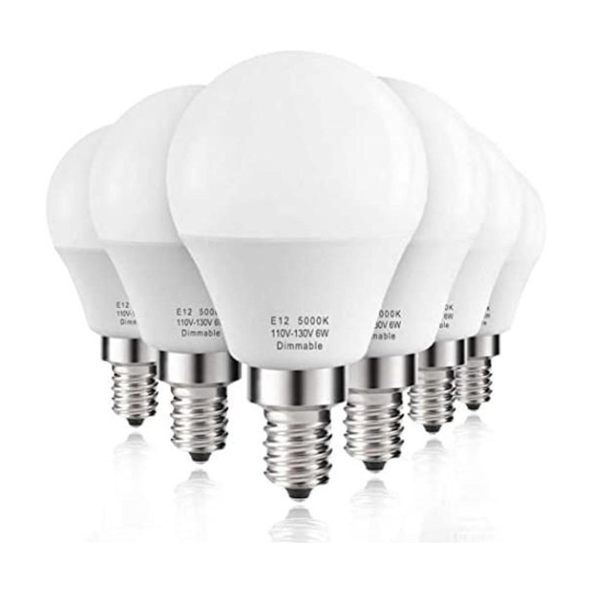 Prosperbiz Bombillas LED E12 regulables de 6 W