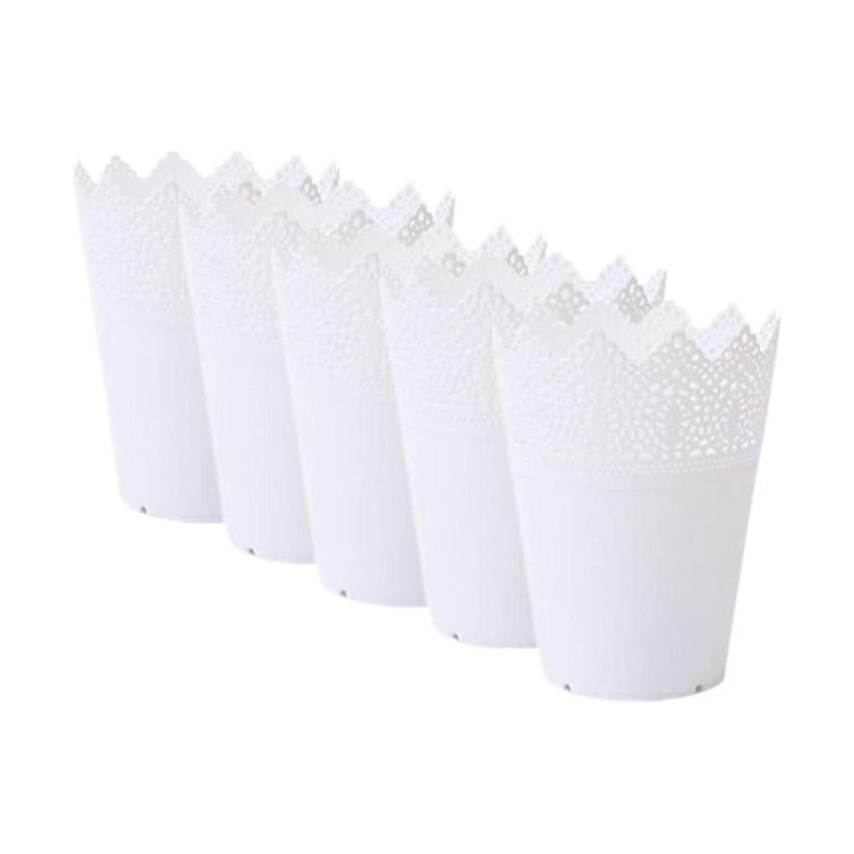 DODXIAOBEUL Lote de 5 soportes para flores de 5.1 in de