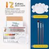 COLORFUL Kit de pintura para vidrios de manchas con 12_4