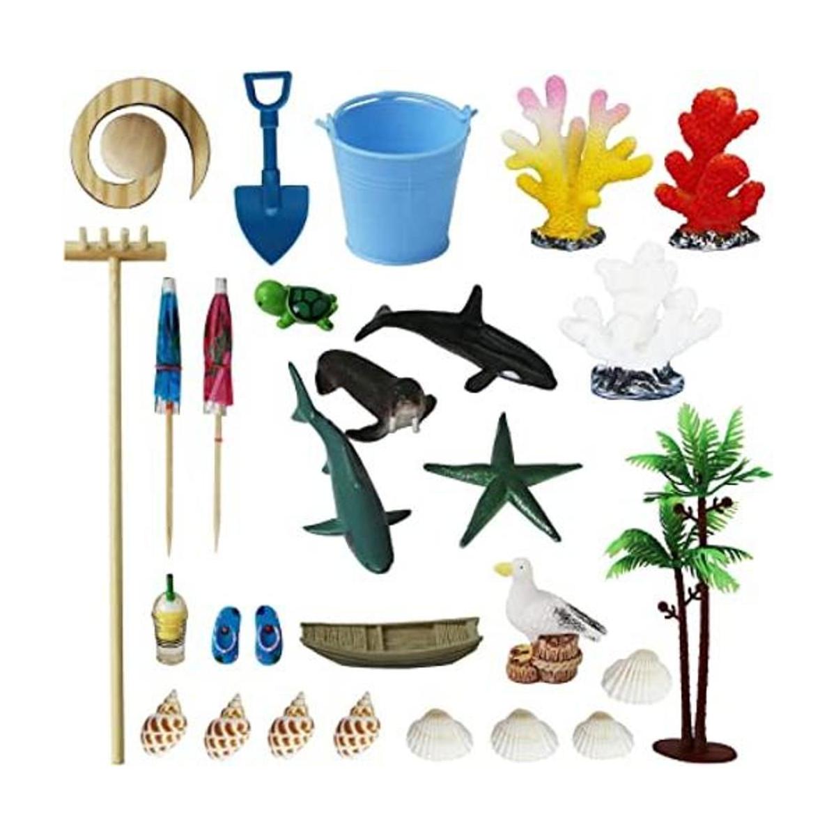 Kit de accesorios de jardín zen de playa kit de jardín de