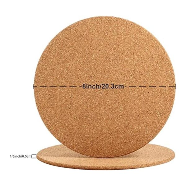 Posavasos de corcho grueso de madera Boao para el hogar_2
