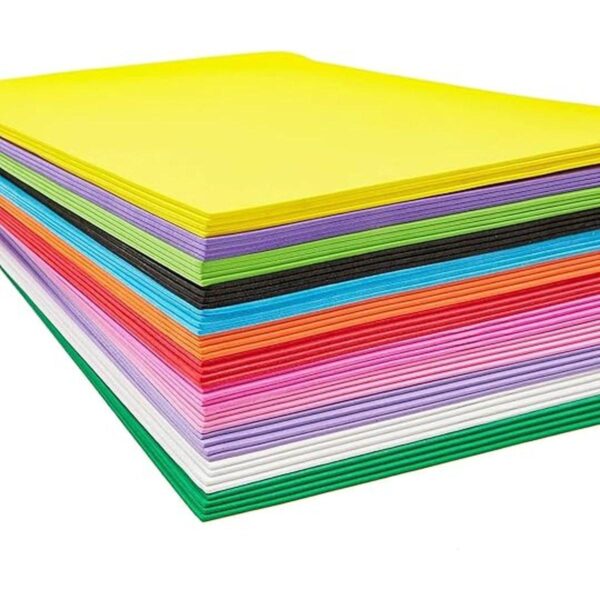 Hojas de espuma EVA para manualidades 12 colores 48