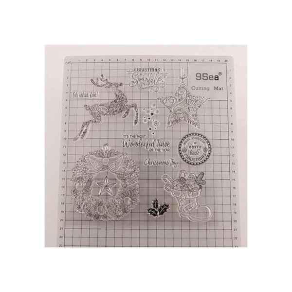 Sellos transparentes con forma de estrella de ciervo para_2