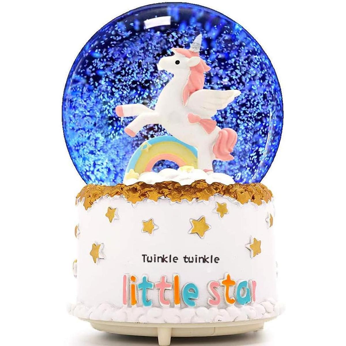 Globo de nieve de unicornio VECU globos de nieve de 3.0