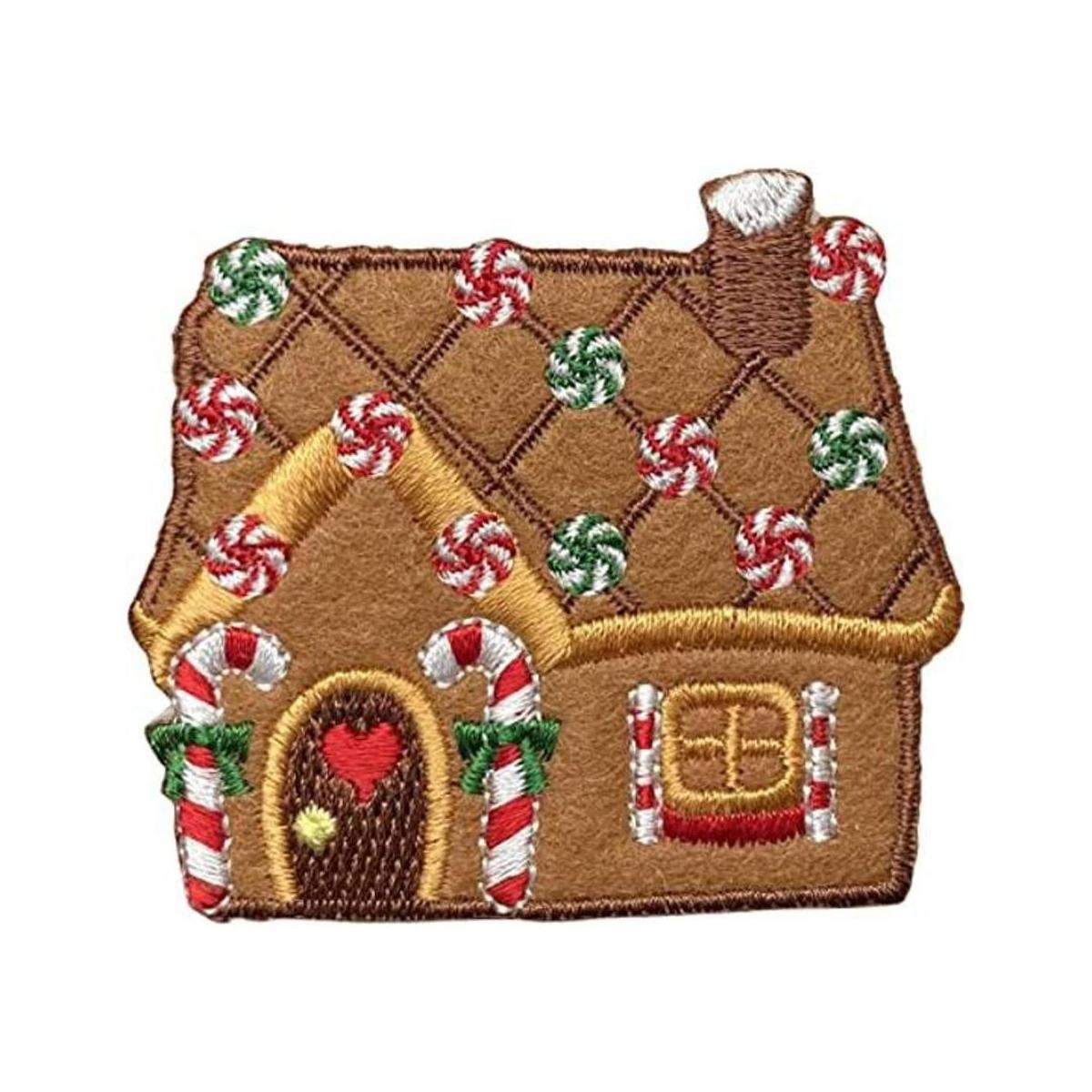 Parche bordado de galletas de Navidad con caramelo de