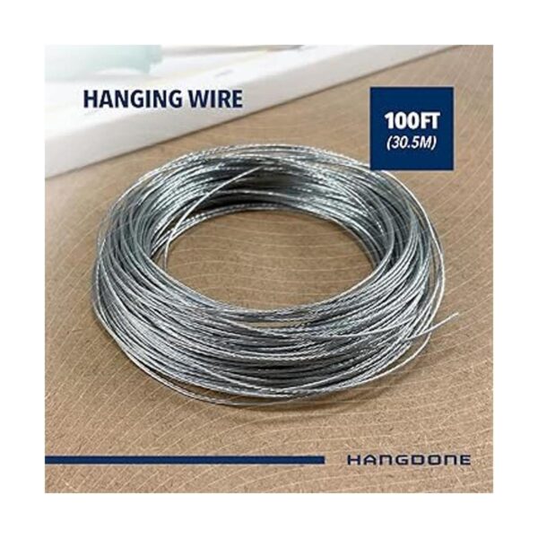 HangDone Picture Hanging Wire 3 100Feet Supports up to