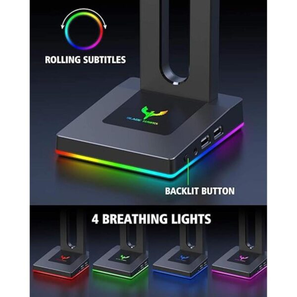 Blade Hawks RGB Soporte para auriculares para videojuegos_2