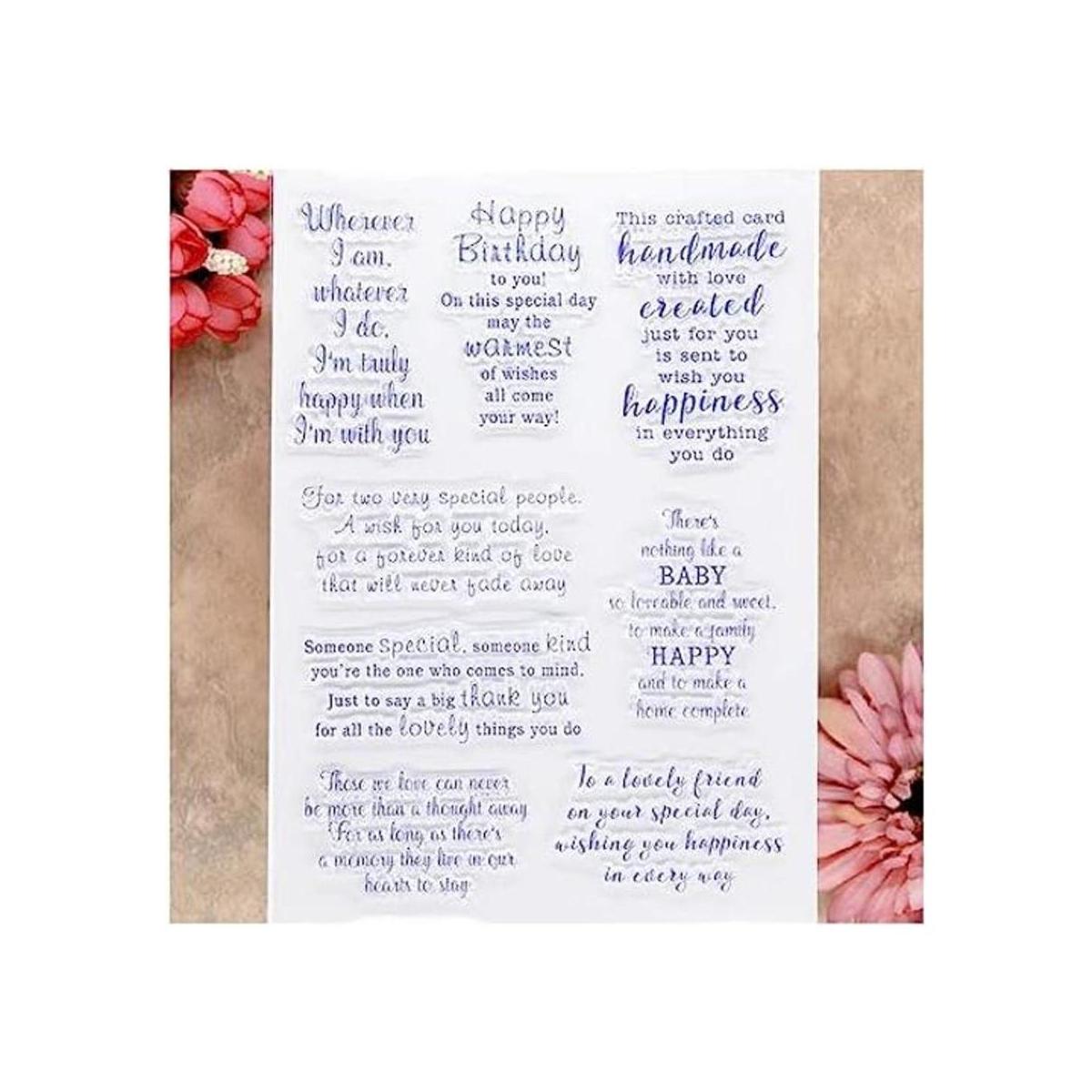 KWELLAM Sellos para hacer tarjetas y álbumes de recortes