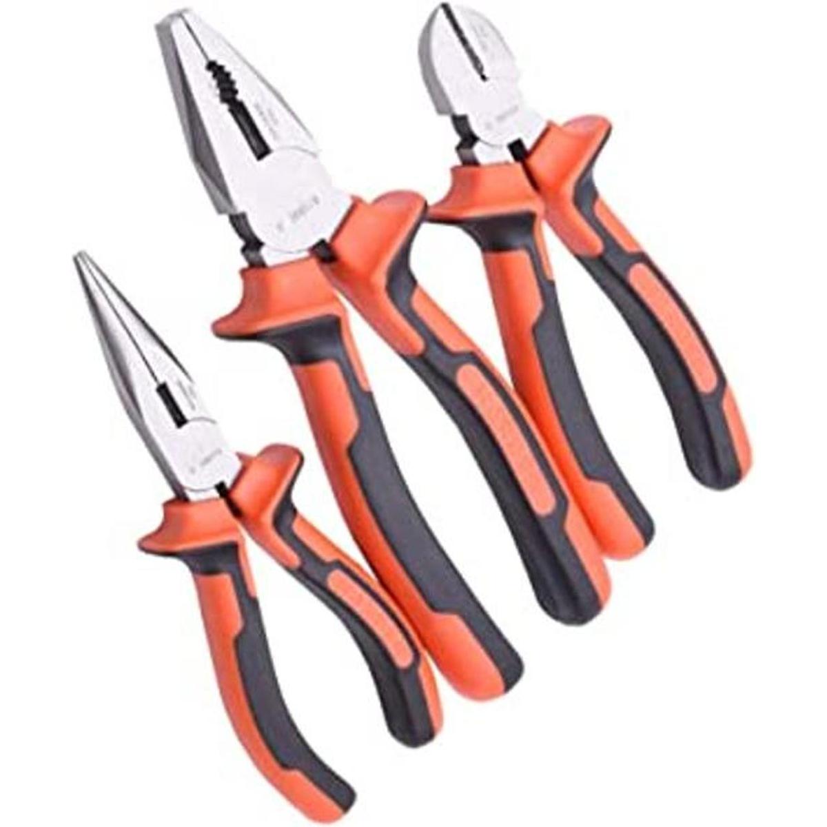Edward Tools Juego de alicates de 3 piezas de grado