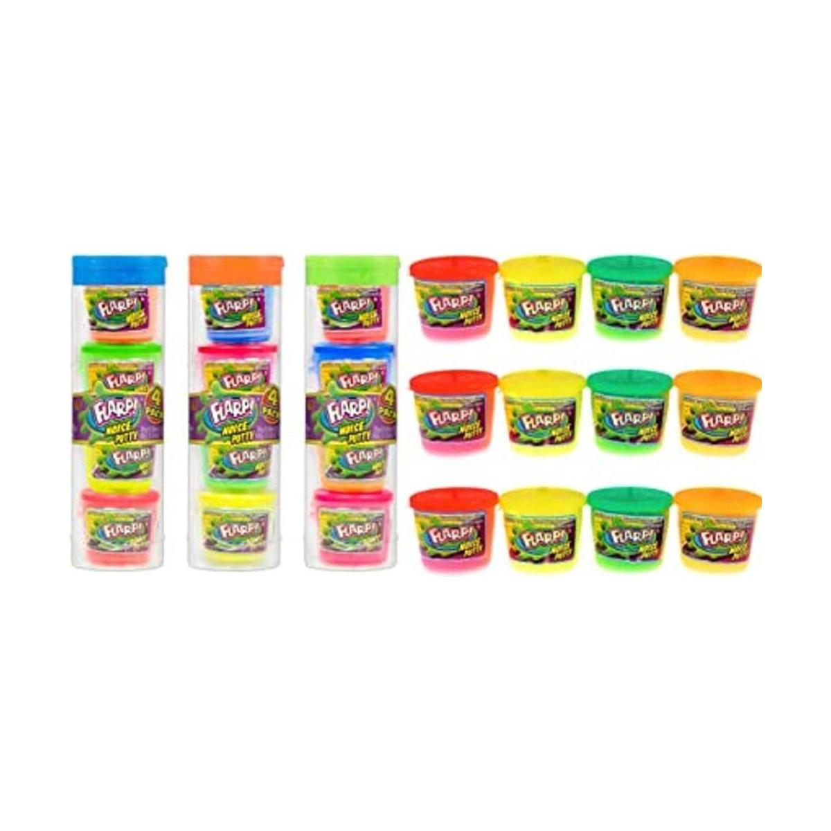 JARU Mini Flarp Noise Putty Fidget Toy 3 tubos con 12