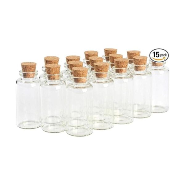 Magic Season Botellas de vidrio decorativas 15 piezas con_1