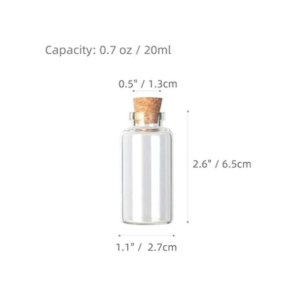 Magic Season Botellas de vidrio decorativas 15 piezas con_2