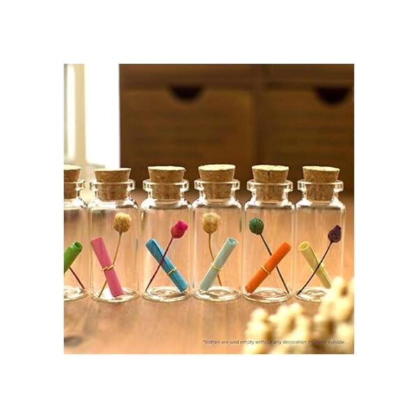 Magic Season Decorative Glass Bottles 24 Pcs wCork_5