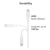 Cable USBC a Lightning cargador certificado MFi para_2