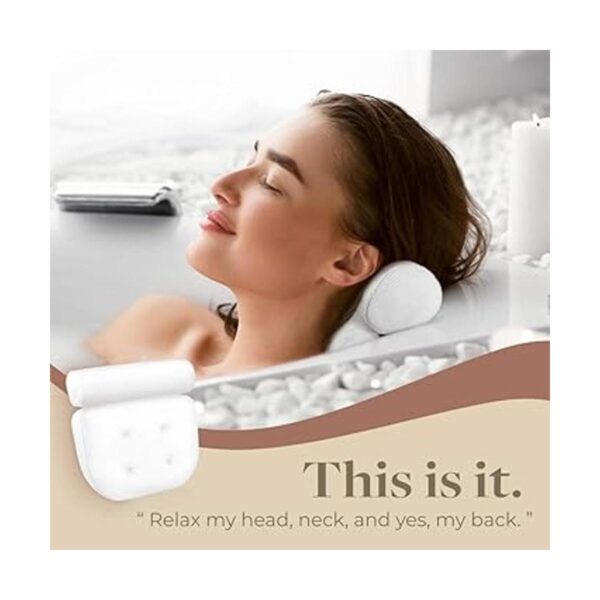 IndulgeMe Almohada de baño de lujo para bañera con
