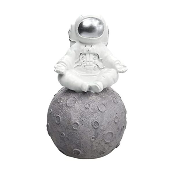 Estatuas de astronauta y planeta adorno de estatuas de_1