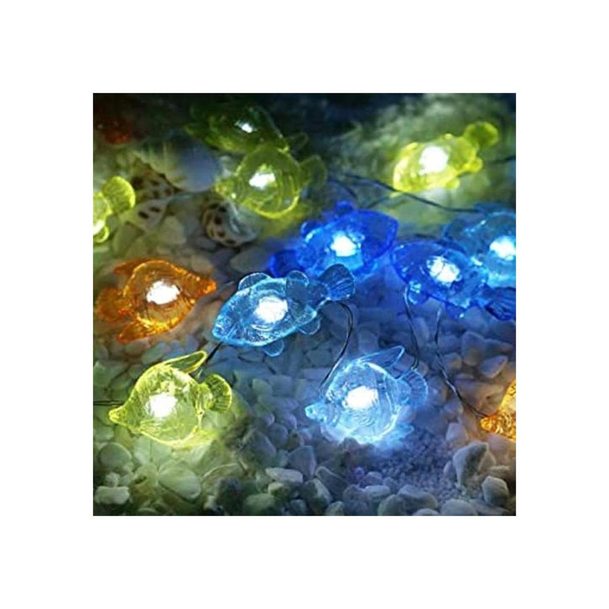 Fishes Guirnalda de luces decorativas 40 luces LED de
