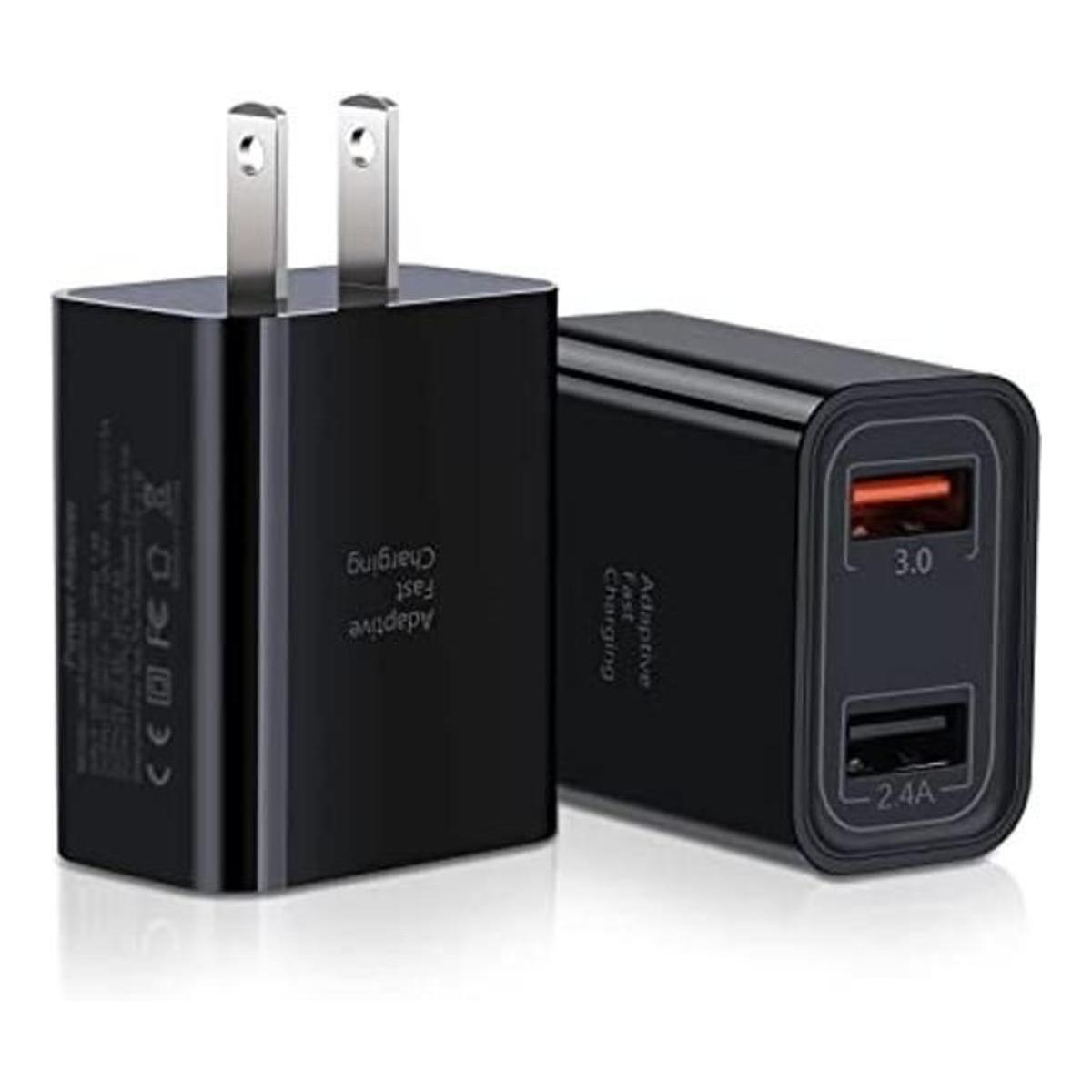 Pofesun Paquete de 2 cargadores rápidos de 30 W 3.0 Dual