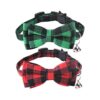Malier Paquete de 2 collares de gato con campana y corbata_1