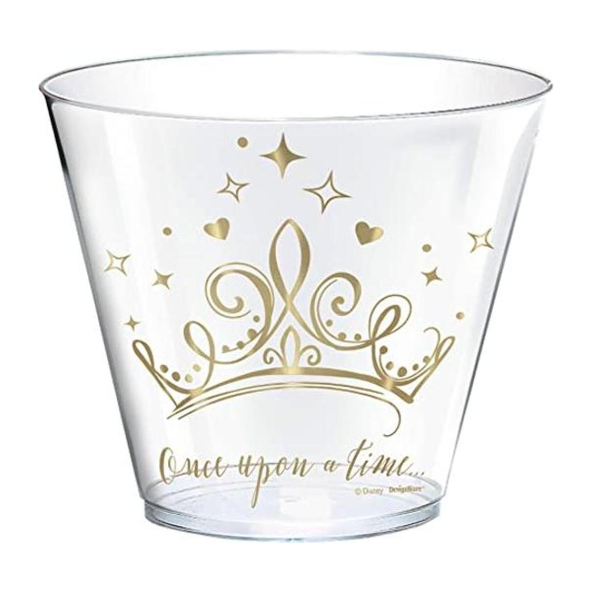 Disney Princess Vasos de plástico con estampado caliente